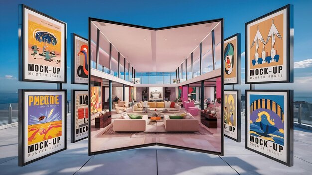 A collage showcasing the range of accommodations available for convention attendees, including images of a luxurious hotel suite, a cozy Airbnb apartment, and a budget-friendly motel room. The collage aims to illustrate the variety of options available to suit different budgets and preferences.