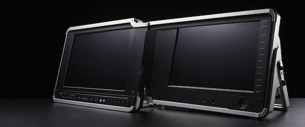 A side-by-side comparison of the back panels of two streaming devices: one a high-end 4K streaming box with multiple ports (HDMI 2.1, Ethernet, USB) and the other a basic HD streaming stick with only an HDMI port, emphasizing the connectivity differences.