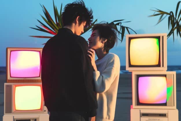 A split-screen comparison showing the original scene from a K-Drama on one side and the corresponding moment in the OST music video on the other, highlighting how the music enhances the emotional impact of the scene.