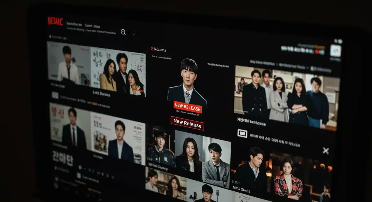 Streaming platform interface showing a new K-drama release, emphasizing accessibility for US viewers.