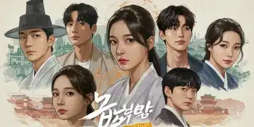 Seven prominent K-drama stars in a dynamic collage, representing the most anticipated comebacks of 2025.