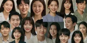 Collage of popular K-Drama actors and actresses in 2025, smiling and inviting