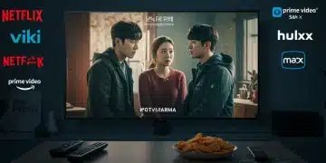 Your 2025 Guide: Optimizing K-Drama Streaming Quality Across Major US Platforms High-definition K-Drama playing on a TV, showcasing optimal streaming quality on major US platforms.