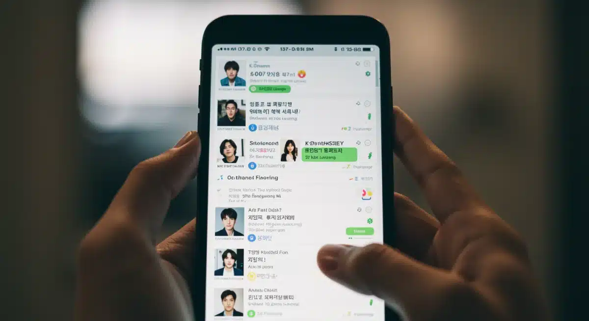 Smartphone screen showing an active K-drama fan forum discussion