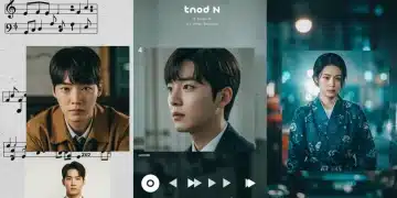 Collage of album covers from the top 5 K-Drama OSTs of early 2026, highlighting their popularity and streaming presence.