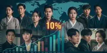 2026 K-Drama Production Boom: 10% Increase Explained Dynamic montage of 2026 K-drama scenes with growth charts, symbolizing the production boom.