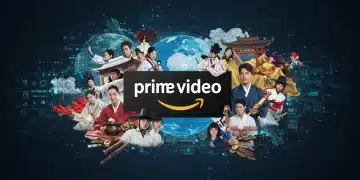 Amazon Prime Video logo with K-drama elements, representing exclusive content strategy in 2026.