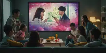 Decoding Your First K-Drama: A 2026 Handbook for New Fans on Understanding Cultural Nuances and Tropes Group of friends enjoying their first K-drama together in a modern living room