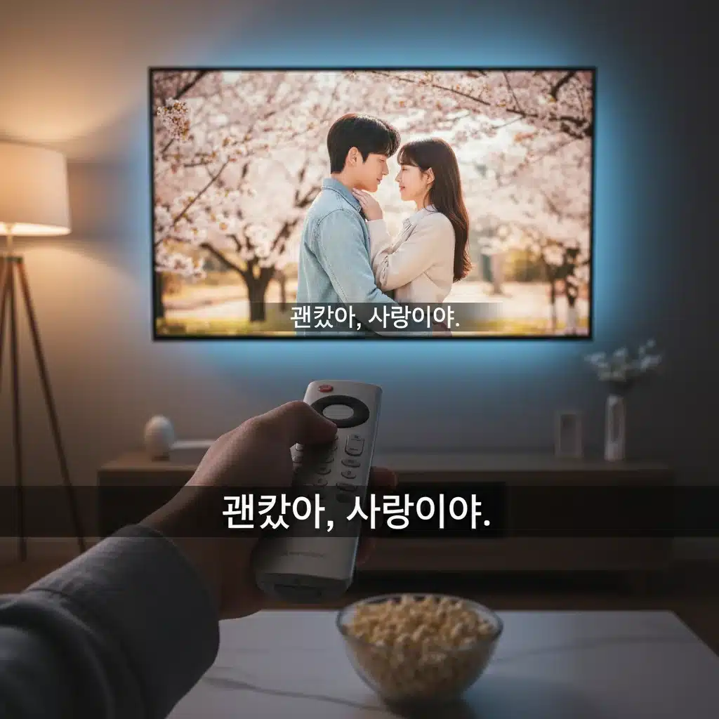 Optimal K-Drama subtitle display and user experience on a streaming platform.