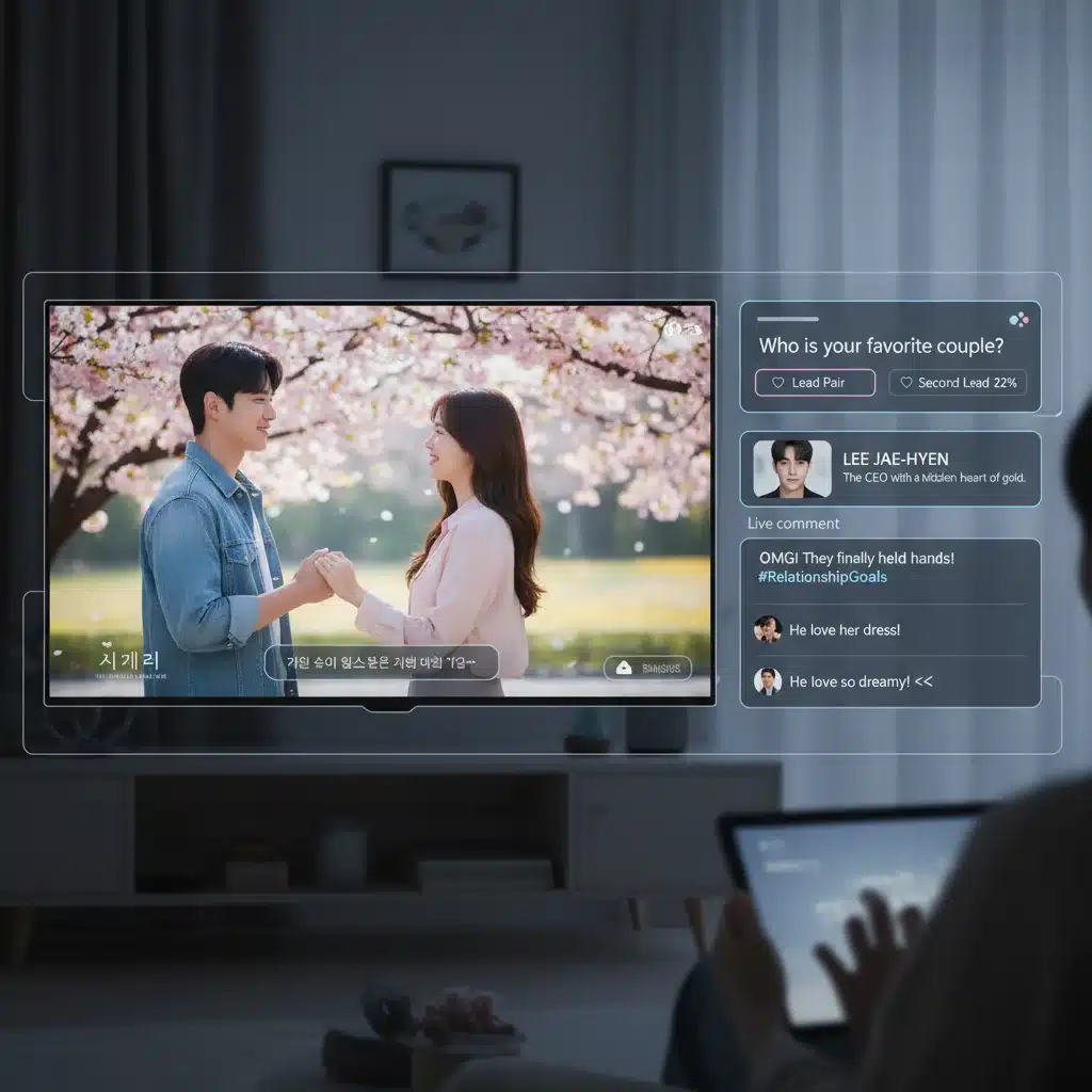 Interactive K-drama viewing with real-time fan engagement